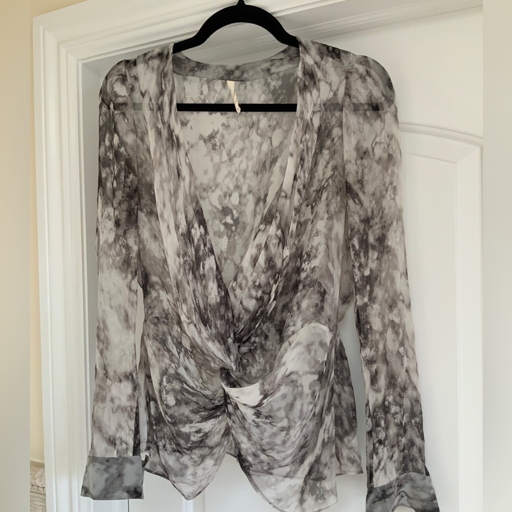 Chelsea Flower Silk Chiffon Blouse
